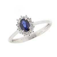 Anello Fanton Gioielli Donna ANELLI ZAFFIRO in Oro bianco Zaffiro 0.47 Ct FGANZAF60/40A - FGANZAF60/40A